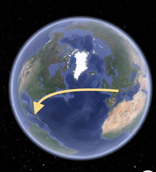 8 Stunden Zeitunterschied. Ich hinke Europa 8 Stunden hinterher.