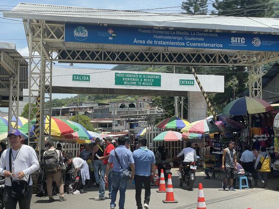 mexikanisch/guatemaltekische Grenze.