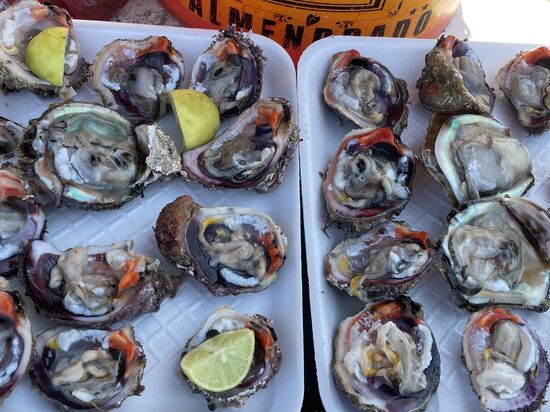 Schade, die frischen Austern hab ich zu spät entdeckt...