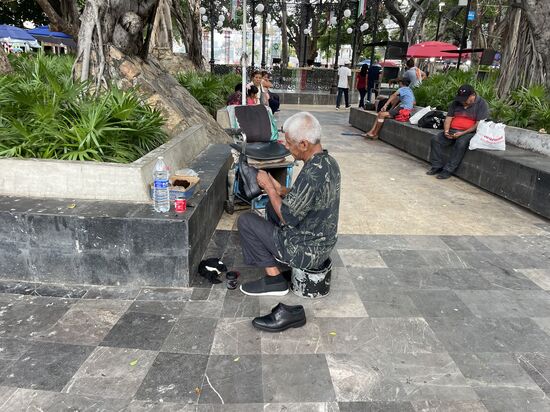 Schuhputzer überall