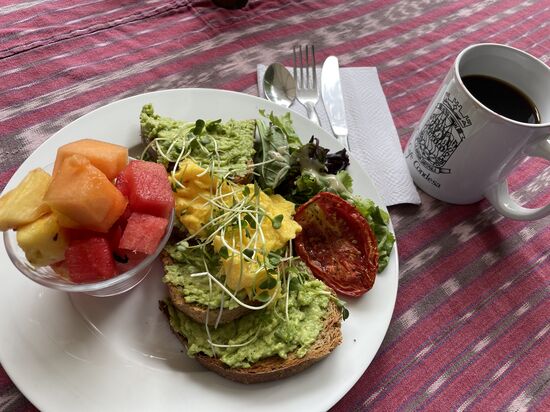 Letztes Frühstück im Cafe Condesa