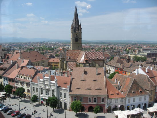 Blick auf Sibiu