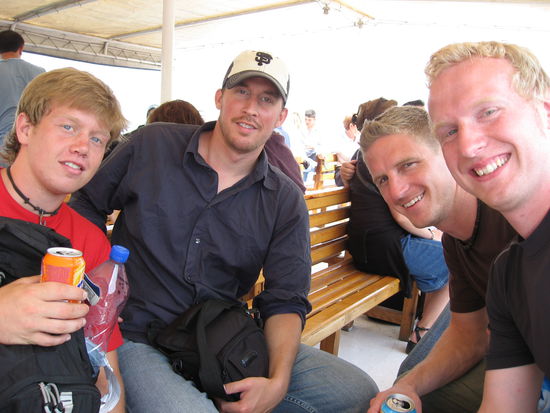 David, Jeremy, Erik und ich