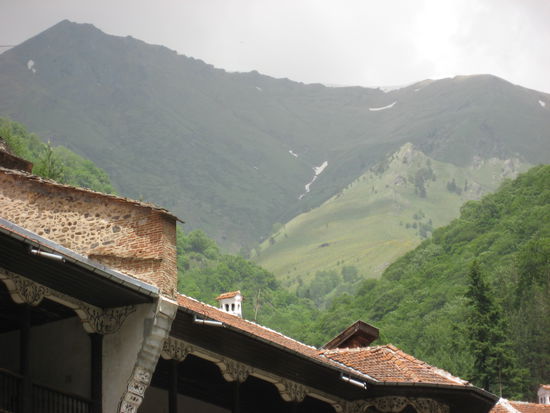 Sicht auf das Rila Gebirge