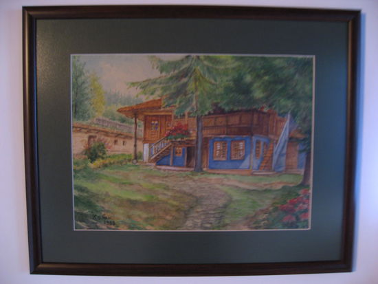 Das Debelyanov Haus als Gemaelde