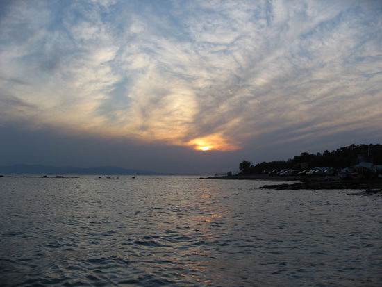 Sonnenuntergang auf Aegina