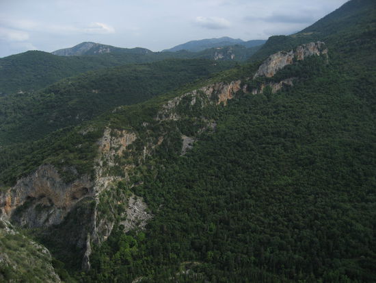 Blick von der Festung Mystras