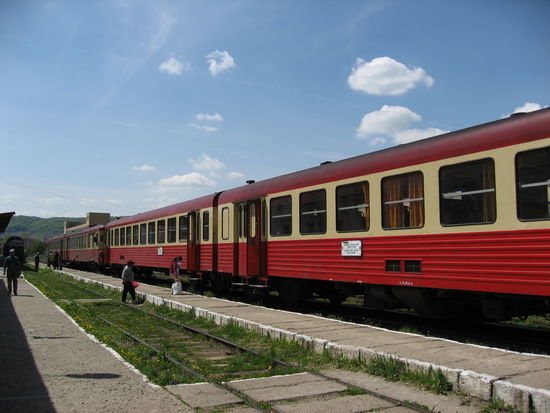Mit dem Zug ging's dann nach Sighisoara
