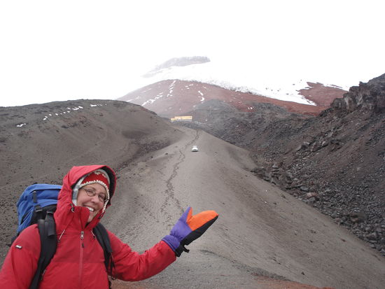 der Weg zum Refugio auf 4800 m.ue.M.