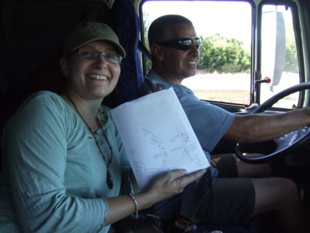 Carlos' und sein zuverlaessiges Navigationssystem Vivi ...als Dank singt er uns bis San Juan diverse brasilianische Songs