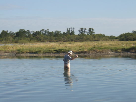 ...sieht der zweite Versuch so aus! Leider war das Wasser ganz und garnicht so blau wie es hier scheint sondern infolge der Algen eine eklige braun-gruen-blaue Bruehe