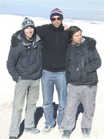 Fred mit den zwei Argentiniern Martin und Pablo