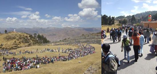 Es ist nicht schwer den Schauplatz zu finden, man muss einfach nur den Massen folgen