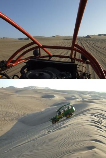 Schon allein die Buggyfahrt durch diese unendliche Sandlandschaft ist ein Erlebnis fuer sich