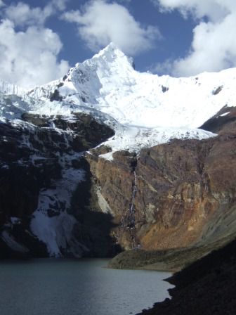 ...hinauf zur Lagune vor dem Andavite (5518m) zu wandern