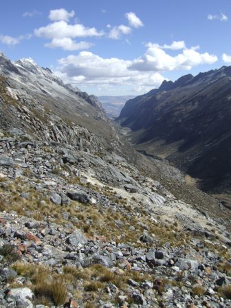 Blick in die Quebrada Cojup