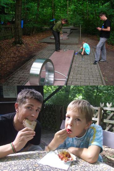 ...und Minigolf gespielt, Currywurst gegessen...