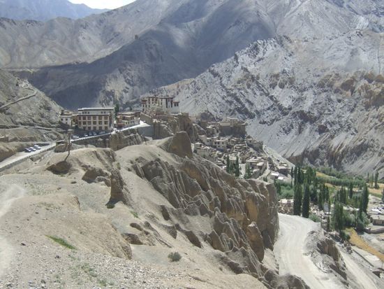 Blick auf das Kloster in Lamayuru