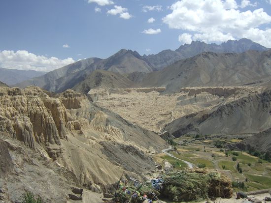 Blick auf die umliegende Landschaft