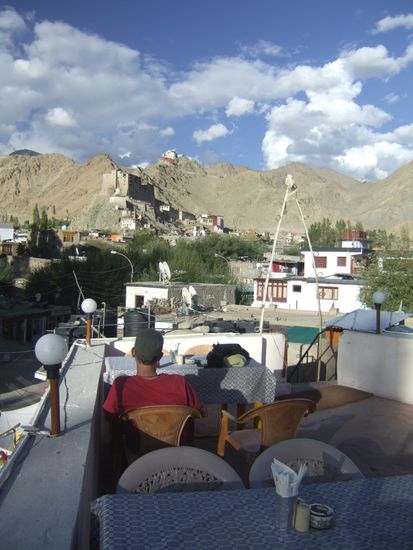 Blick auf den Palast von Leh...