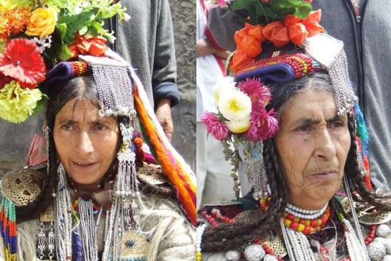 Brokpa-Frauen, eine arische Rasse in Ladakh