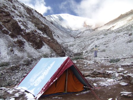 Camp vorm Gongmaru Pass