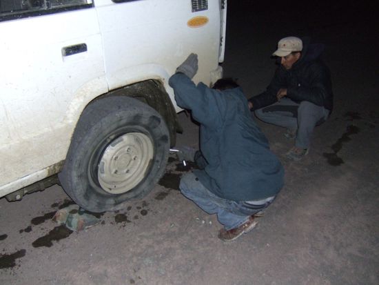 ...bis der naechste und fuer heute letzte Platten uns an der Weiterreise hindert!