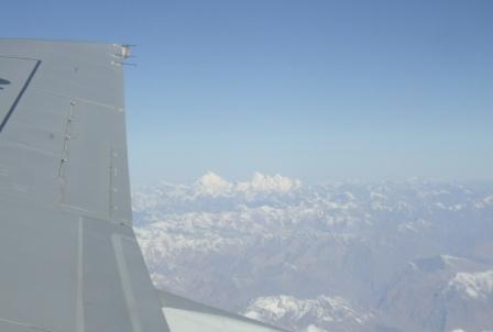 Und da ist er: Freds Traum vom Kun (7077m). Wird wohl noch ein Weilchen ein Traum bleiben muessen!