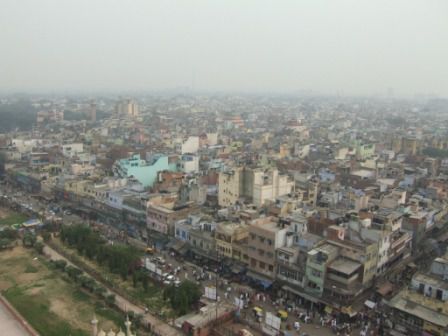 Blick auf Old Delhi