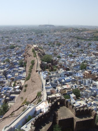 Blick von der Festung auf Jodhpur