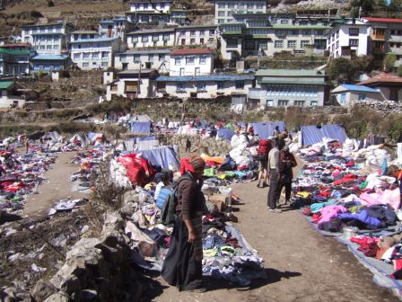 Tibetischer Markt in Namche