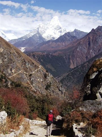 'Ama Dablam' ist sicherlich einer der schoensten Berge, die wir zu Gesicht bekommen!!