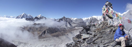 Chukhung Ri, 5550m - wer schon mal in Chukhung ist, sollte sich diesen Ausblick nicht entgehen lassen!
