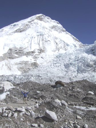 Vivi vor dem Khumbu-Eisfall