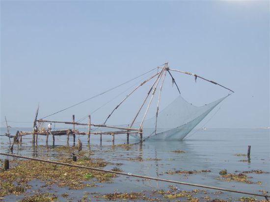 Chinesische Fischernetze