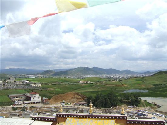 Blick auf Zhongdian