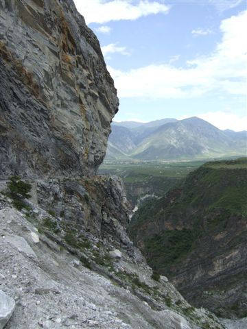 Blick aus der Schlucht