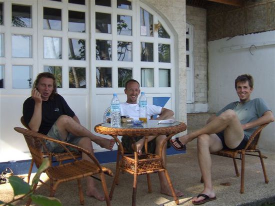 Karsten, Neil und Fred beim relaxen....