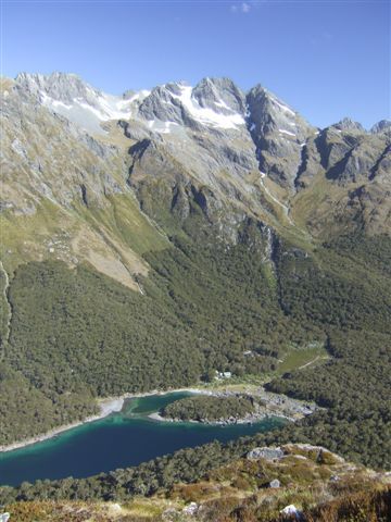 Blick auf Lake Mackenzie und unser zweites Camp