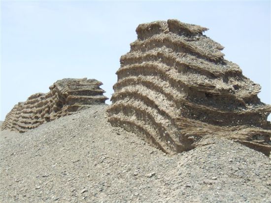 Ein Teil der originalen Great-Wall, allerdings mehrere Tausend km von Simatai entfernt