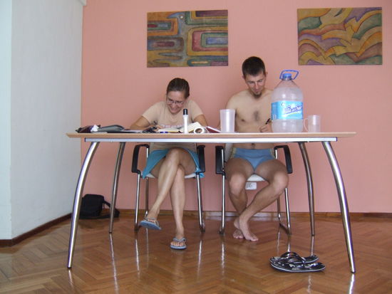 Fleissig beim Vokabel lernen