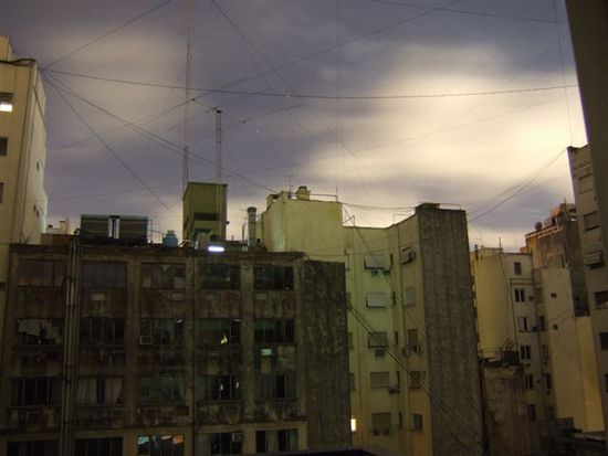 ...und Balkon mit "herrlicher" Aussicht