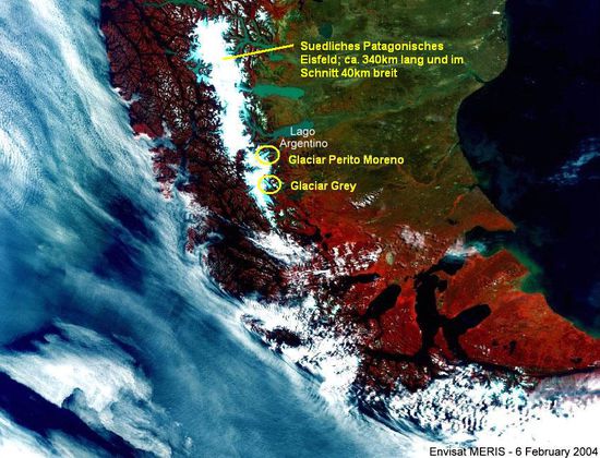 ....und hier sieht man was fuer ein kleines Bruchstueck der Grey vom gesamten Eisfeld ausmacht....Wahnsinn was fuer Dimensionen!!!