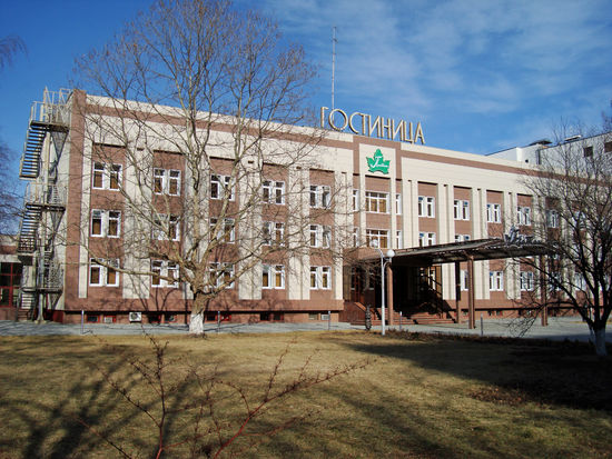Hotel "Ataman" in Krasnodar, daneben steht dann noch das "Neue Hotel Ataman"