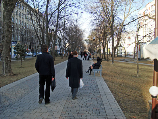 Parkanlage in der Krasnaya Strasse