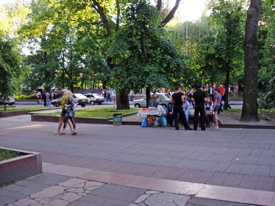 Park-Party, super! Sehen ... und gesehen werden ... .