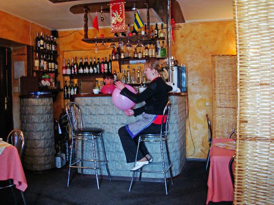 Luftballonblasen im "Polski Dom"