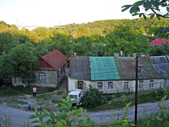 Blick in die Landschaft nahe "Polski Dom" in Zhitomir