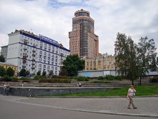 Stadtpark in Kiev nahe Sportpalast