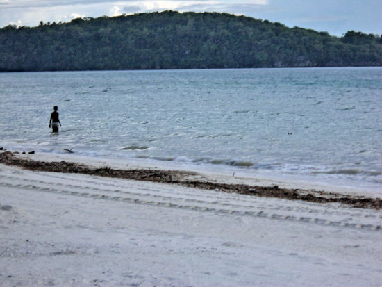 Schneeweißer feinsandiger Sandstrand am Guimasa Beach